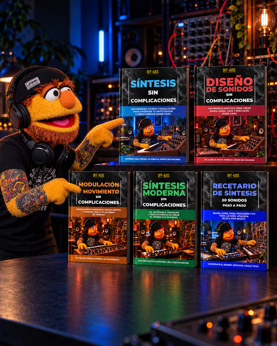 Bundle de 5 Guías de Síntesis y Diseño de Sonidos - Off-Axis Studio con Don Fader