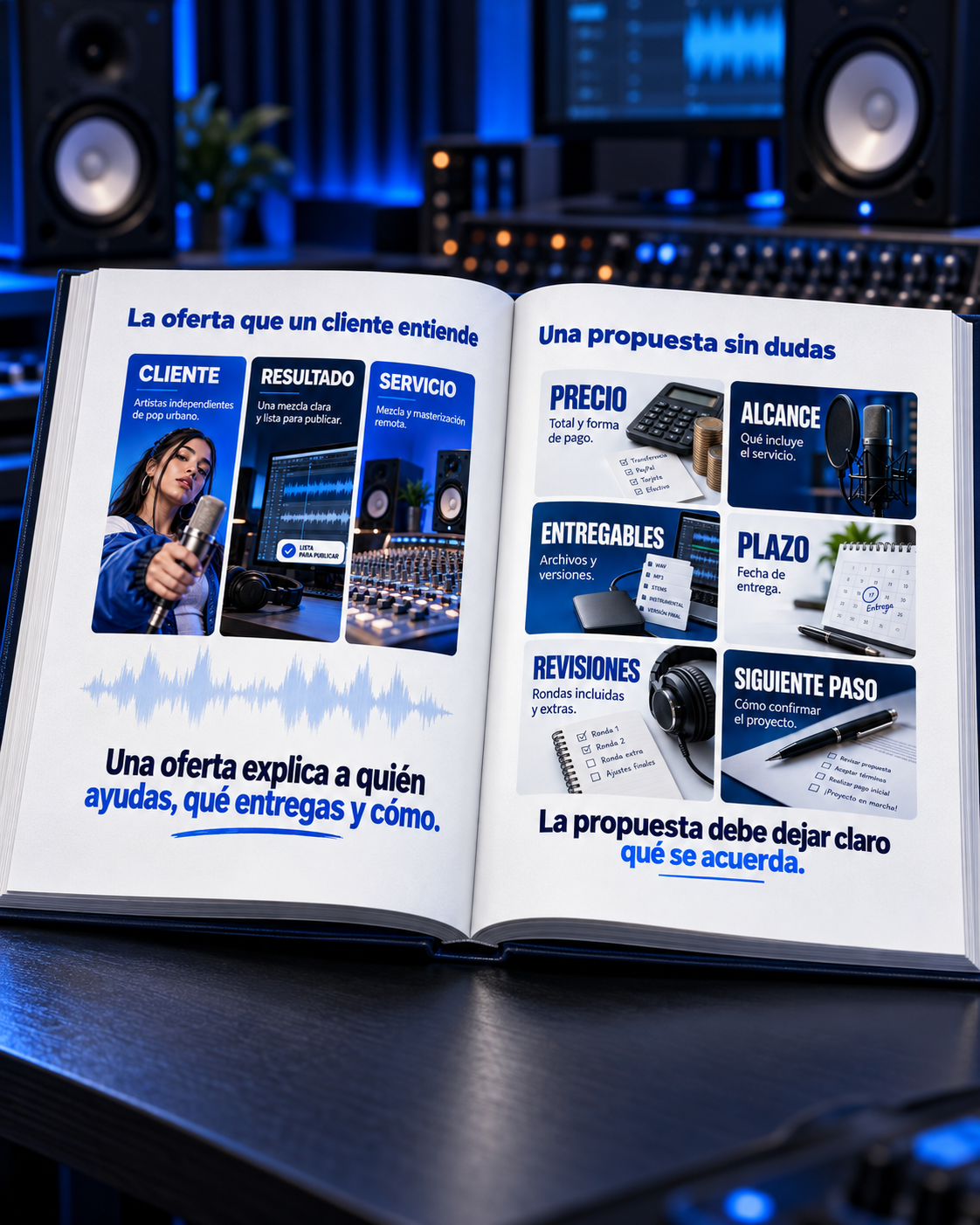 Muestra de interiores de Consigue Clientes Como Productor - Off-Axis Studio