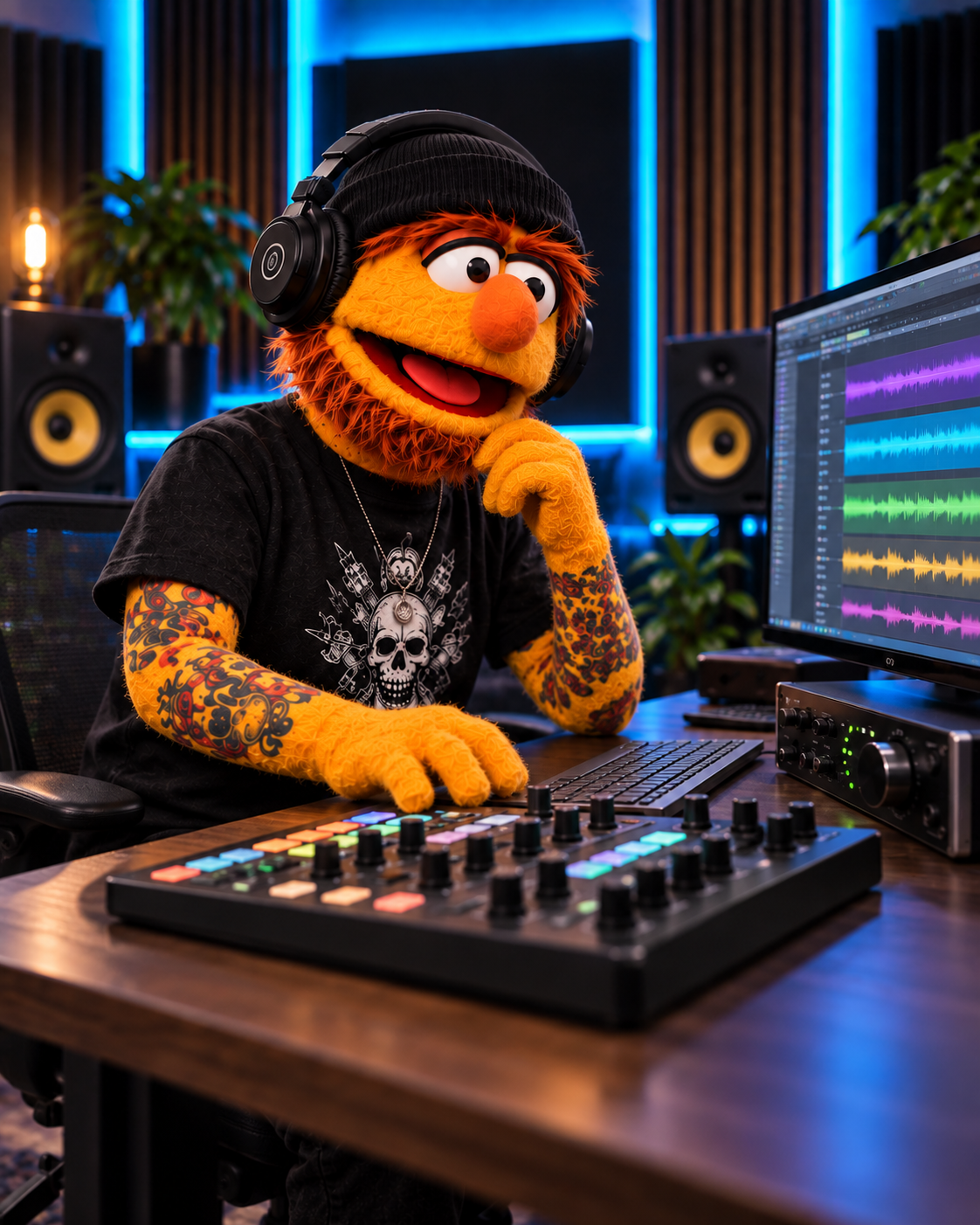Don Fader organizando y editando sesiones multipista de instrumentos en el DAW