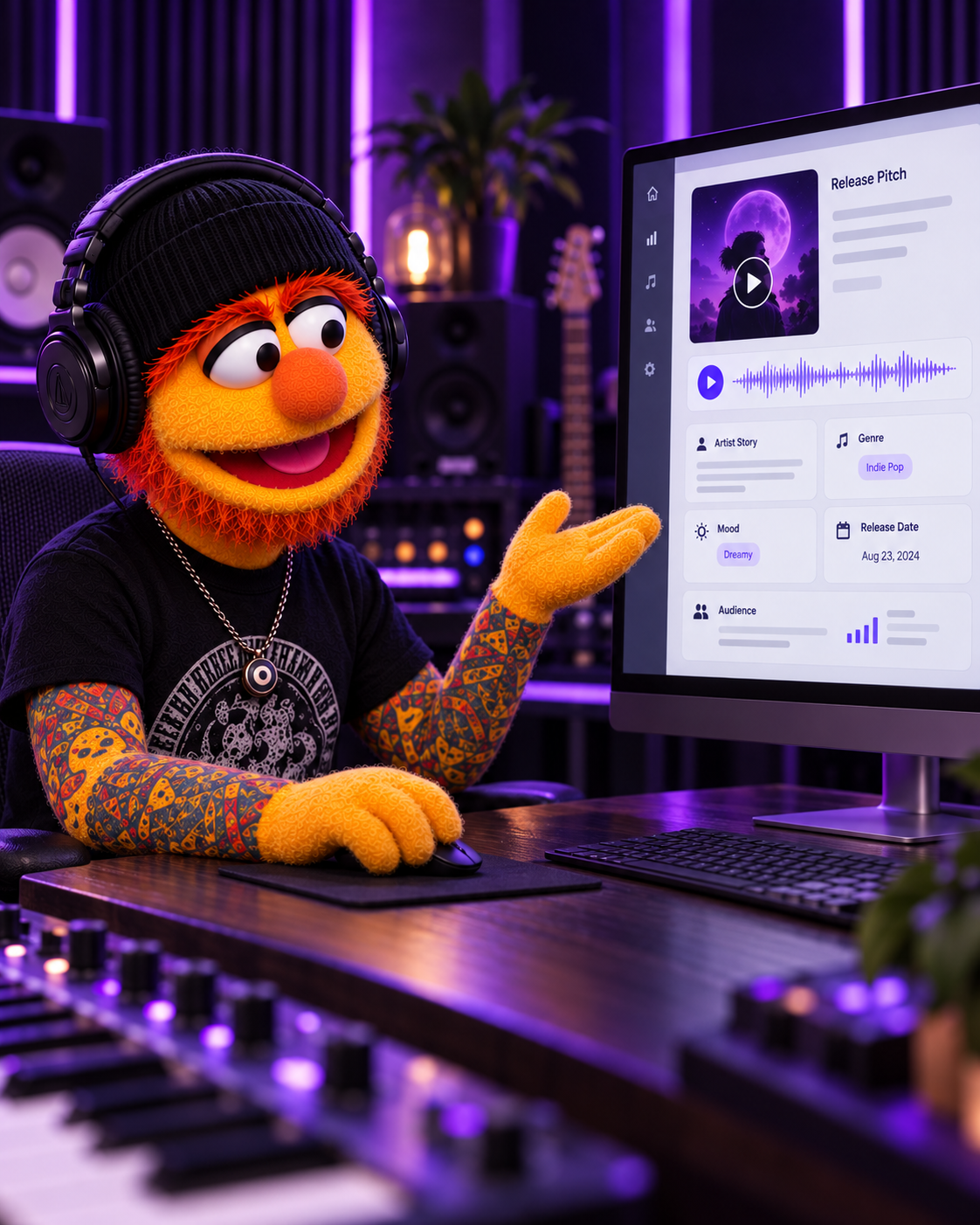 Don Fader completando el formulario de Release Pitch en Spotify for Artists