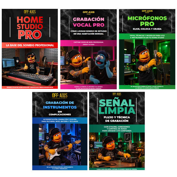 Las 5 Portadas Oficiales del Bundle de Grabación de Off-Axis Studio