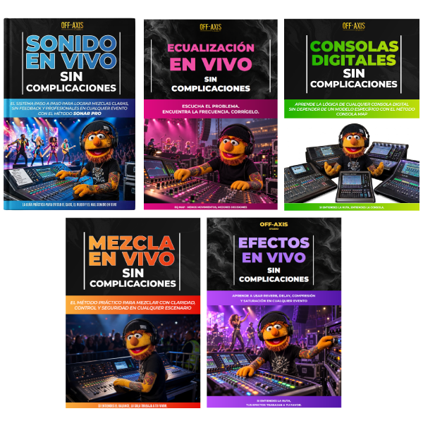 Las 5 Portadas Oficiales del Bundle de Sonido en Vivo de Off-Axis Studio